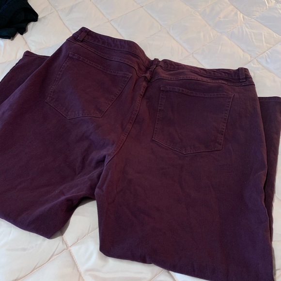 Wine Skinny Jeans - Picture 5 of 5
